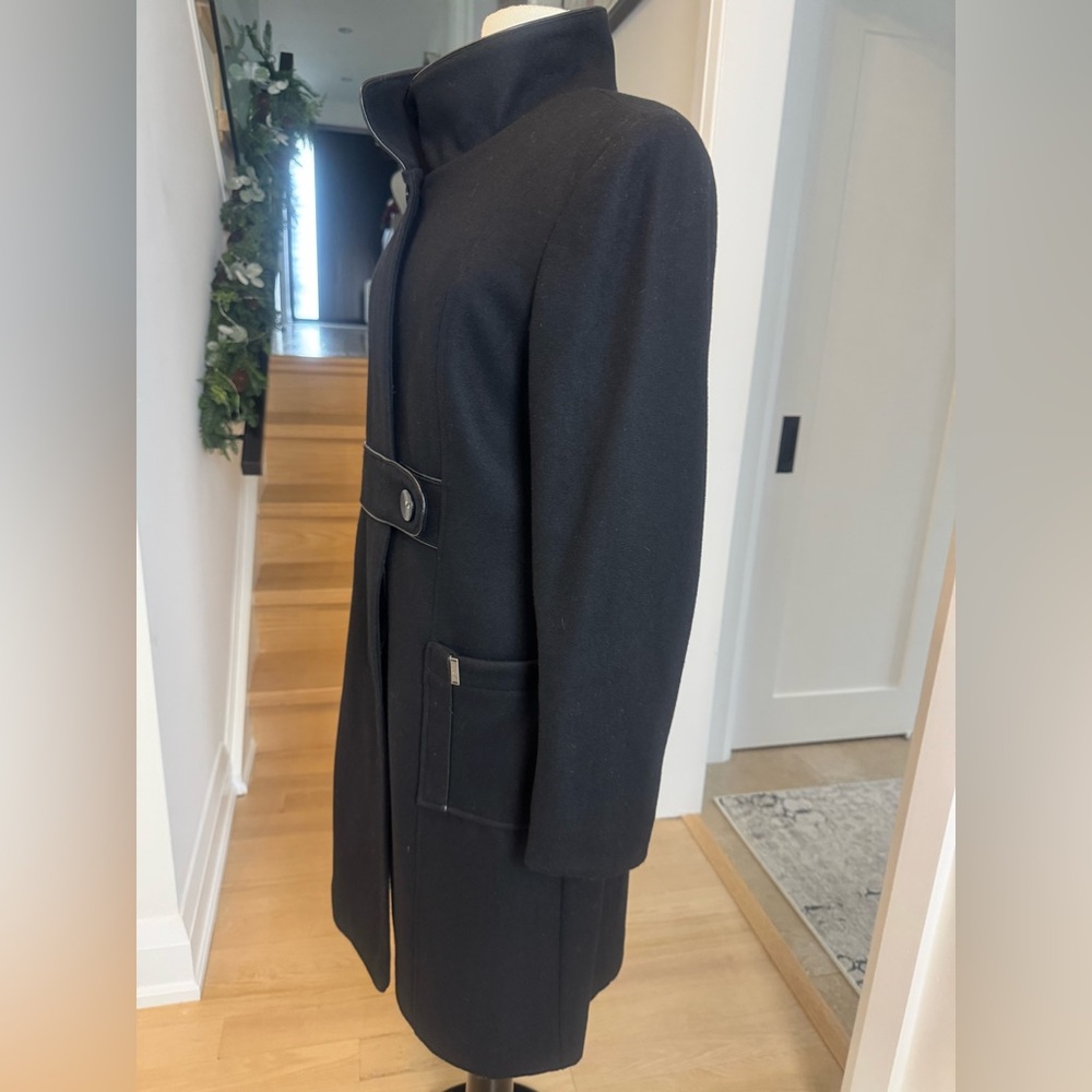 ME-JAY Wool Blend Coat Black – Size 14 - Picture 5 of 12